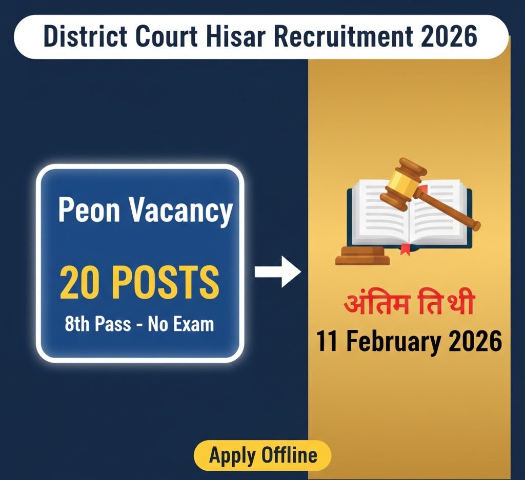 Hisar Court Peer Peon Vacancy 2026 e1769596778863