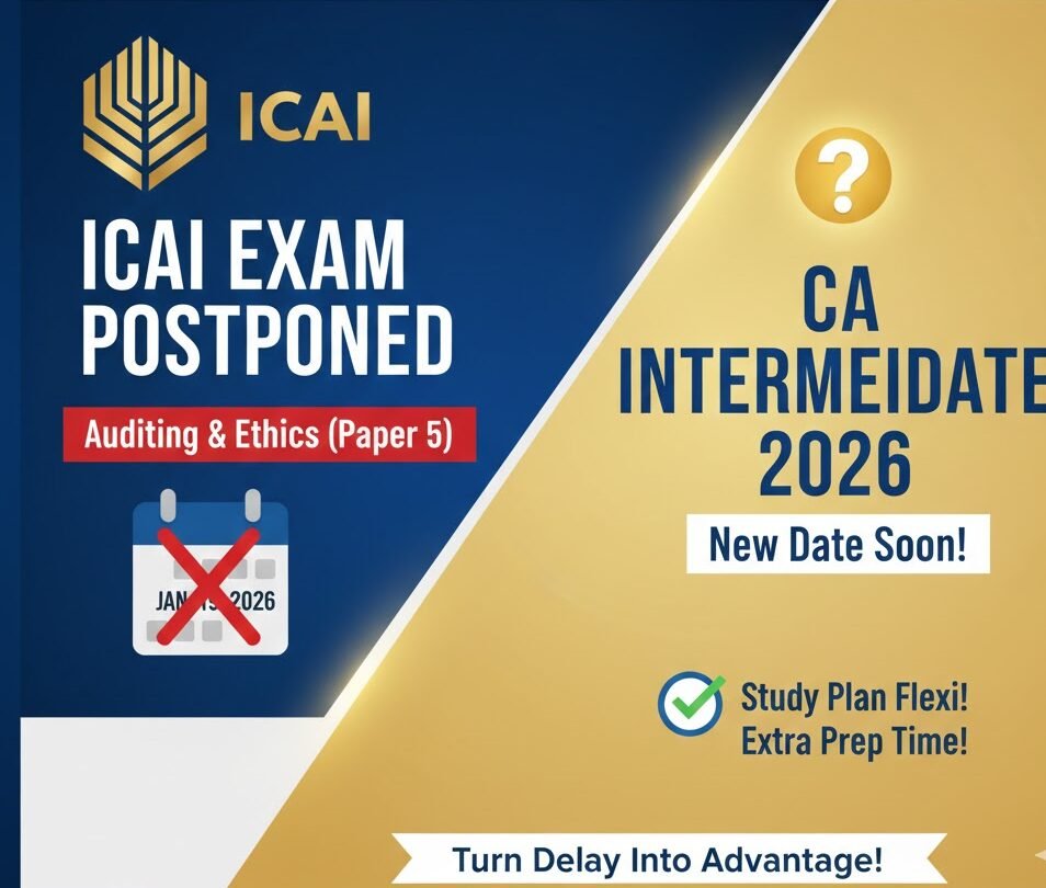 ICAI Postpones CA Intermediate Group II Paper 5 (Auditing & Ethics) – What Candidates Need to Know in 2026