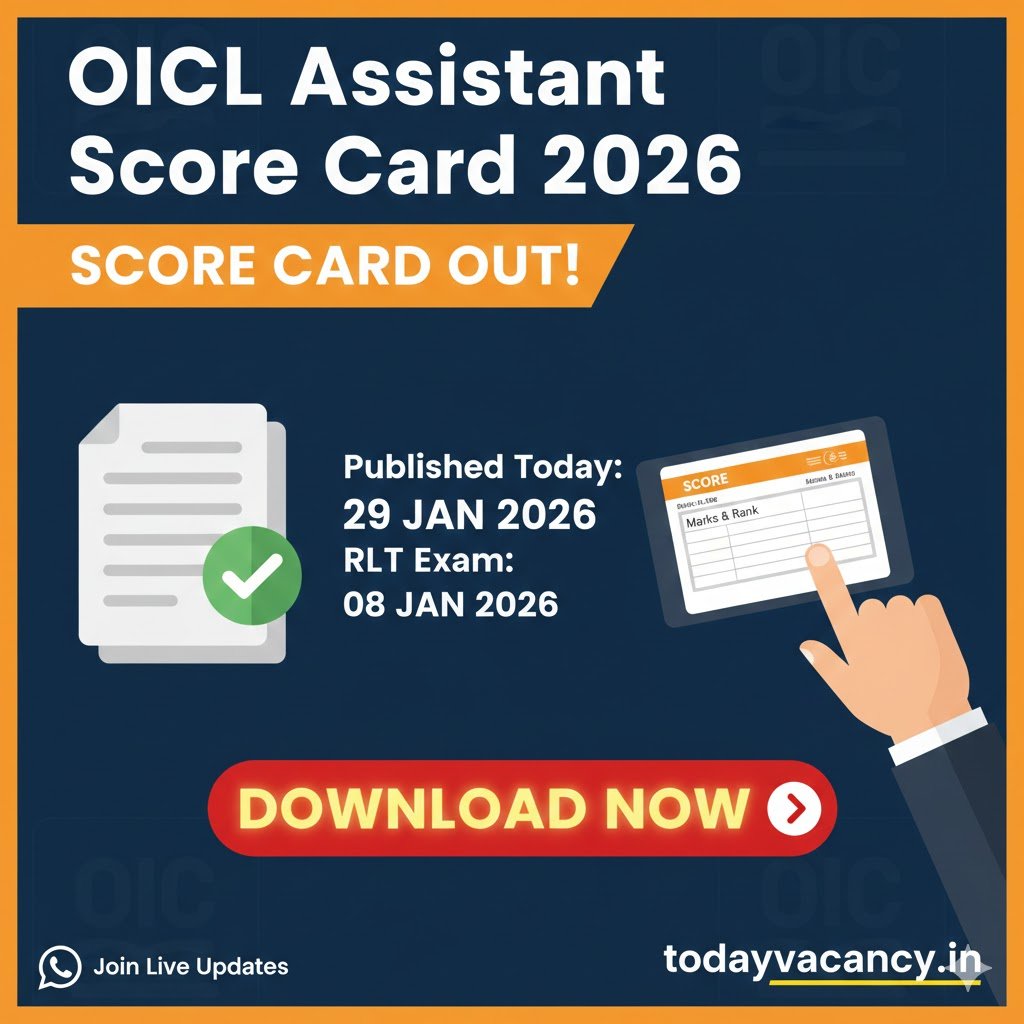 OICL Assistant Class III Score Card 2026 Released How to Access Your Marks and Understand the Selection Process