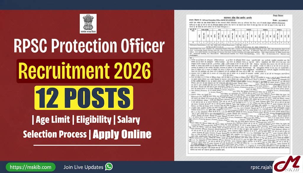 RPSC Protection Officer Recruitment 2026 – What Every Aspirant Should Know