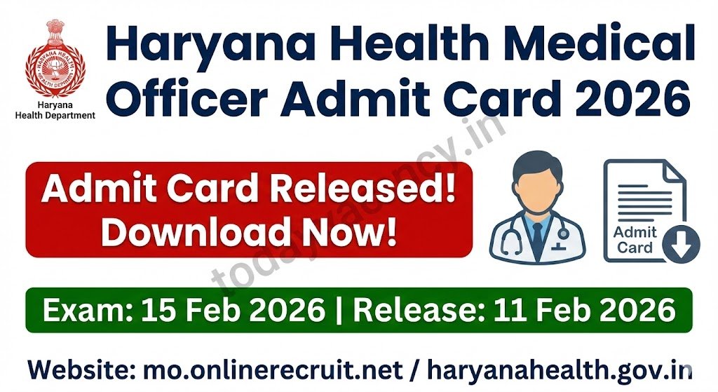 Haryana Health Medical Officer Admit Card 2026 – Download Now Exam Details Day‑One Checklist