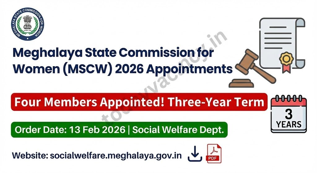 Meghalaya State Commission for Women 2026 Appointment Notification – Full Details How to View the Official Result