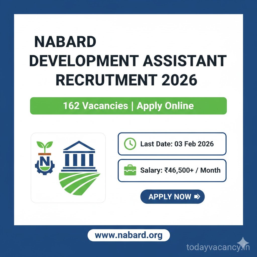 NABARD Development Assistant Recruitment 2026 – Apply Online for 162 Vacancies