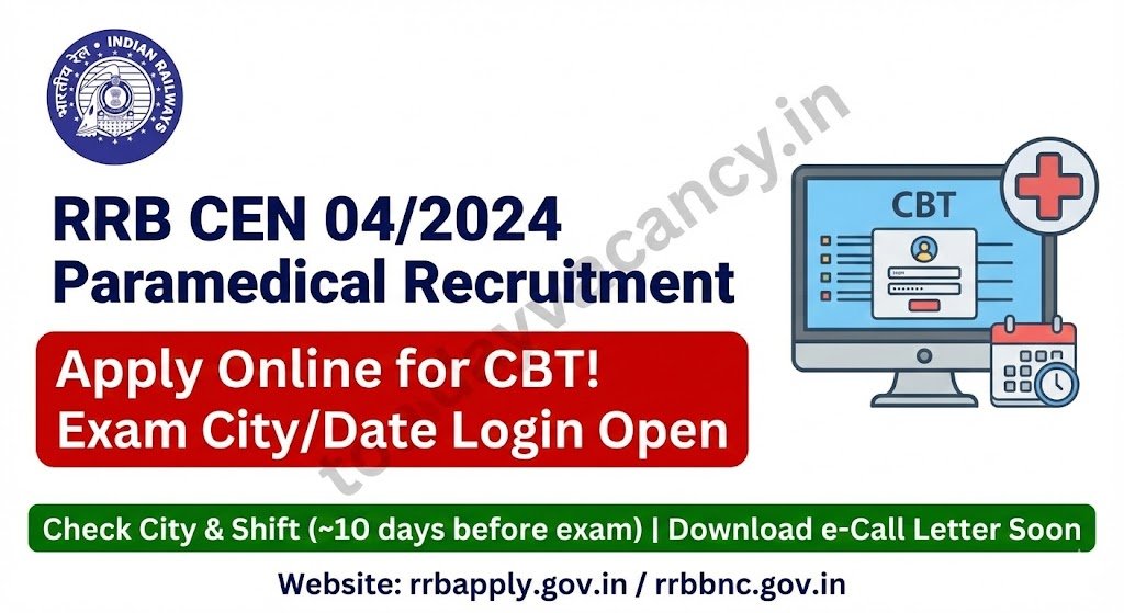 RRB CEN 042024 Paramedical Recruitment – Apply Online for the Upcoming CBT Computer‑Based Test