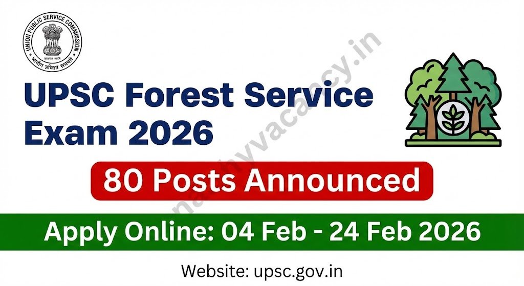 UPSC Forest Service Exam 2026 Notification – Apply Online for 80 IFoS Posts