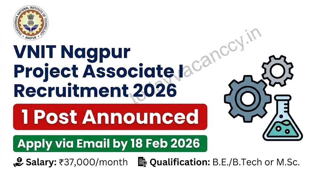 VNIT Nagpur Project Associate I 2026 Apply by Feb 18 Rs 37000