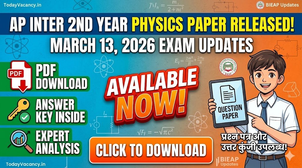AP Inter 2nd Year Physics Paper 2026 Out – Download PDF Exam Analysis