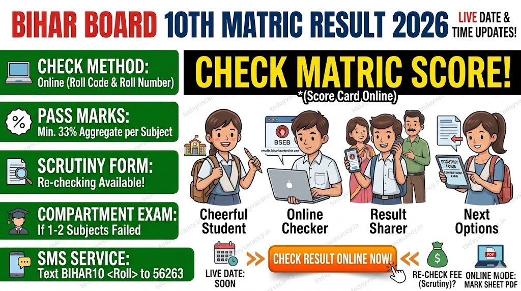 Bihar Board 10th Result 2026 – Live Date Time Pass Marks How to Check Online