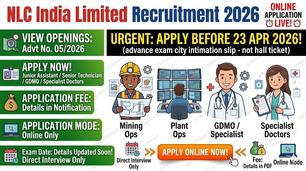 NLC Recruitment 2026 Apply Online for 17 GDMO Specialist Doctor Posts