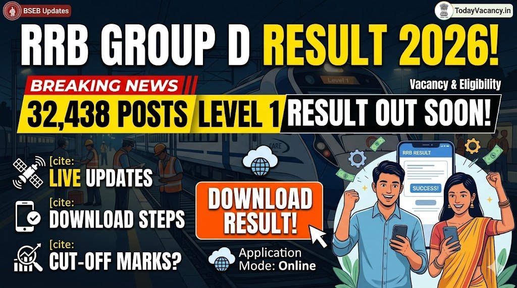 RRB Group D Result 2026 – Check Now for 32438 Railway Posts