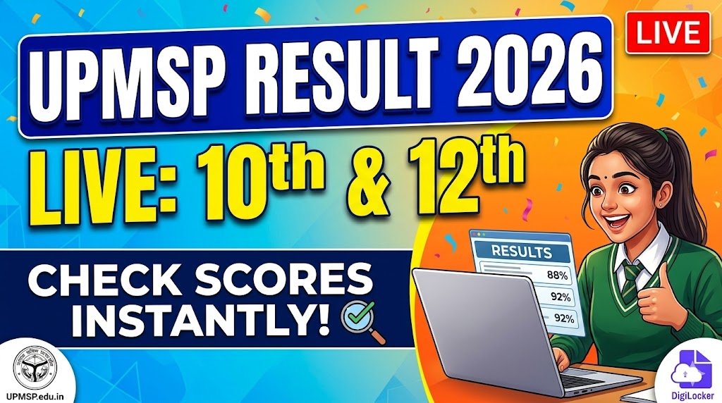 UPMSP Result 2026 LIVE Check Uttar Pradesh 10th 12th Scores Instantly