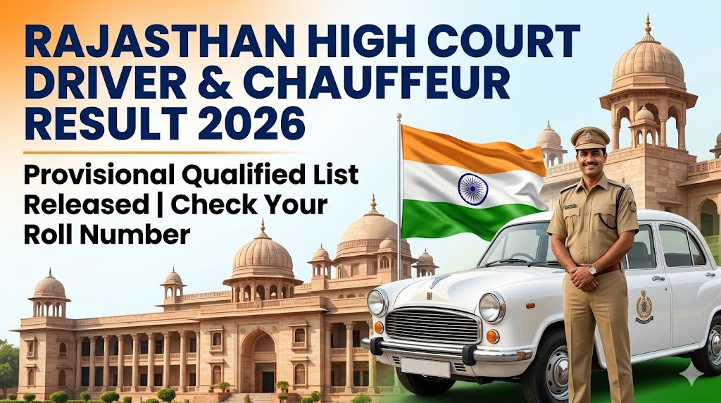 Rajasthan High Court Chauffeur Driver Result 2026 – Complete List of Provisional Qualifiers Next Steps