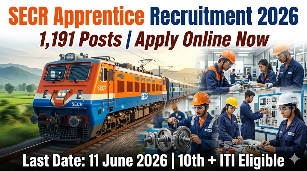 SECR Apprentice Recruitment 2026 Apply Online for 1191 Posts Now