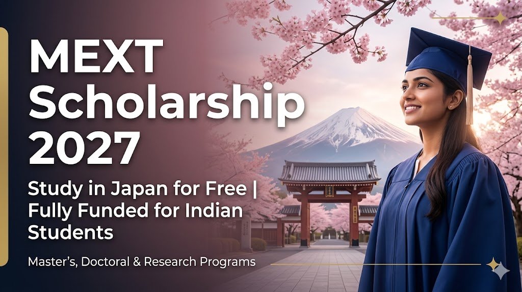 Study in Japan for Free MEXT Scholarship 2027 Opens for Indian Researchers
